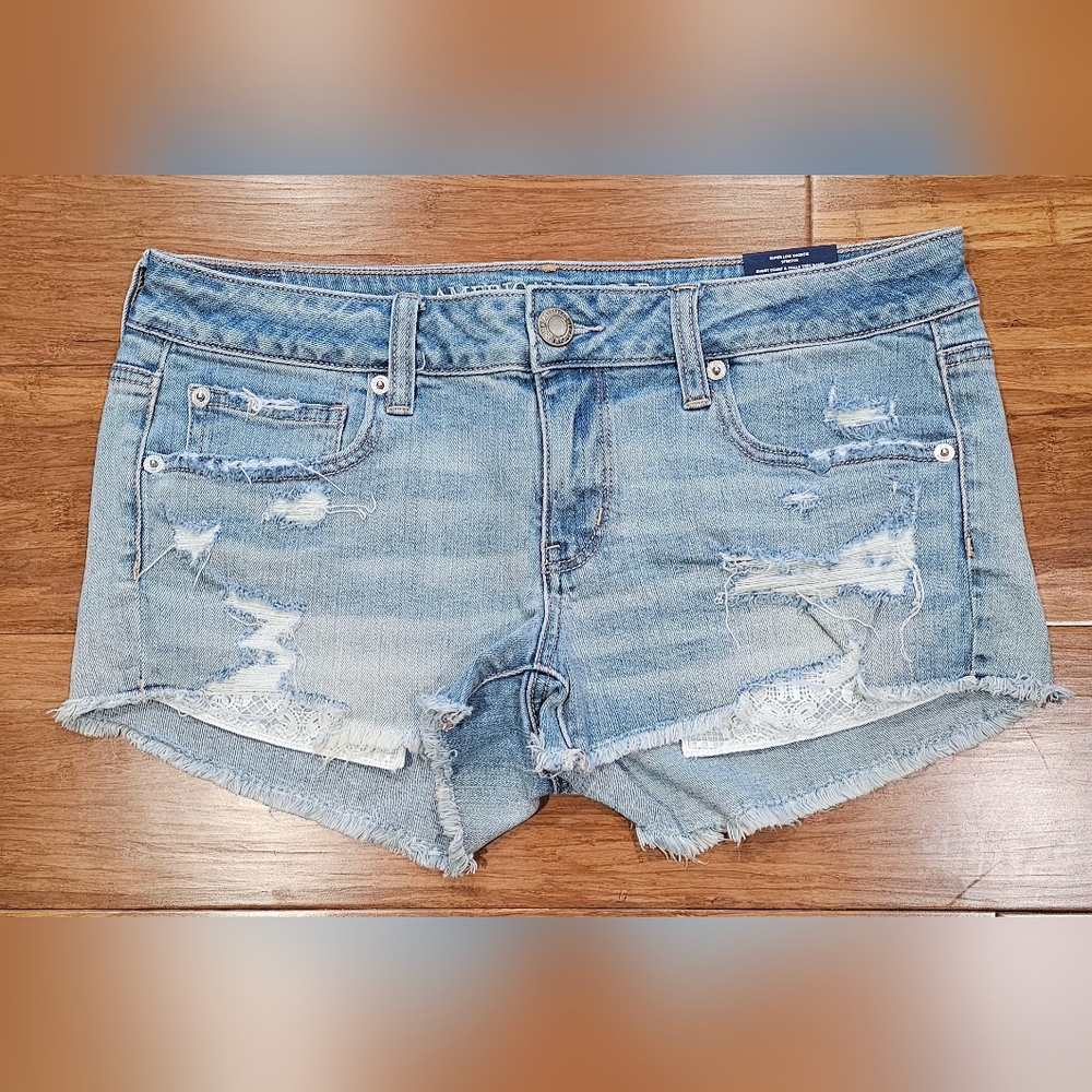 American Eagle Outfitters Light Blue Jean Shorts
